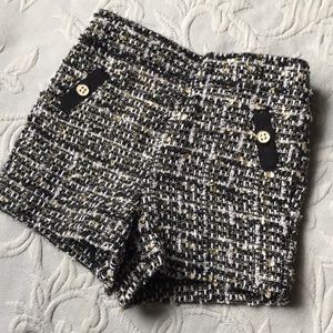Elegant and Versatile Tweed Shorts